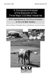 A Comparative Analysis of the Evolution of the Three Major U.S. Meat Industries: With Implications for the Future Direction of the U.S Beef Industry (Bulletin #877) by Jeffrey Gillespie, Christopher Davis, Aydin Basarir, and Alvin Schupp